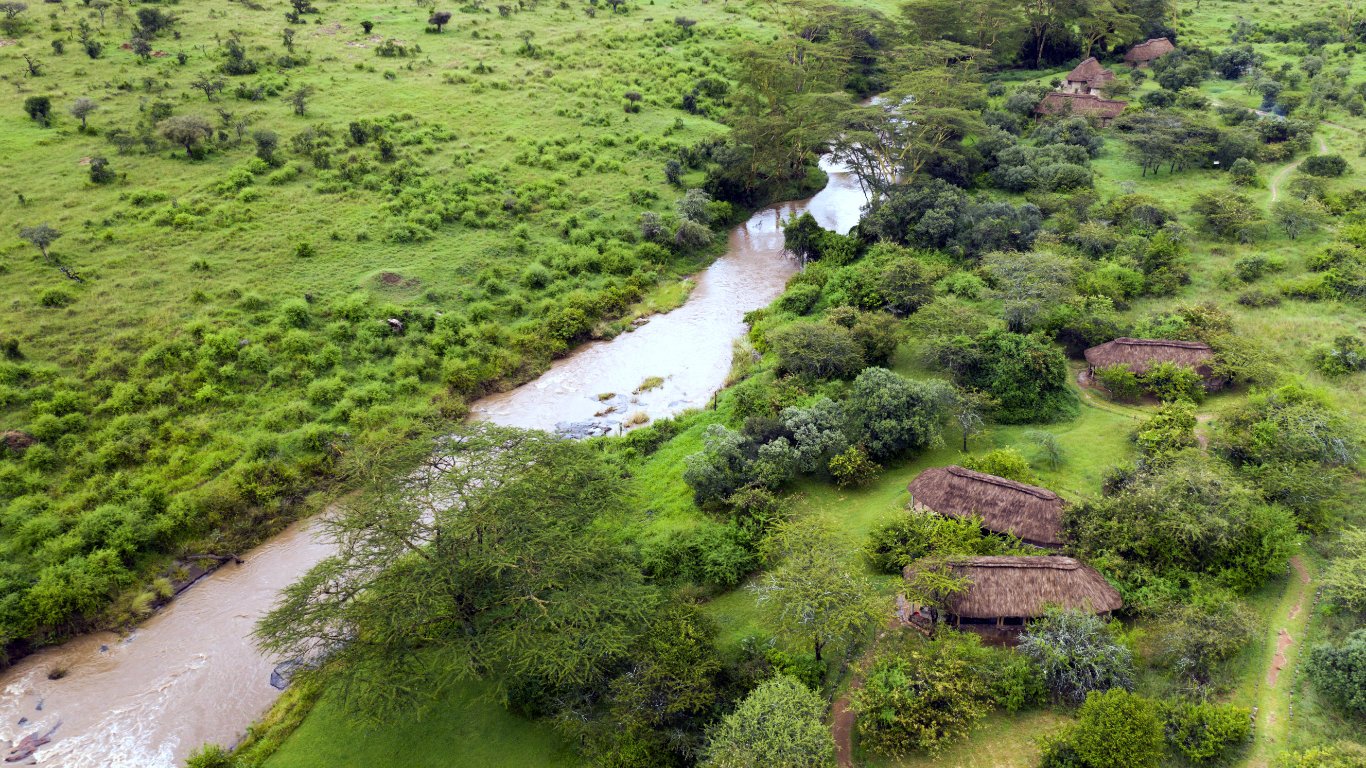 El Karama Eco Lodge, Laikipia County, Kenya drone