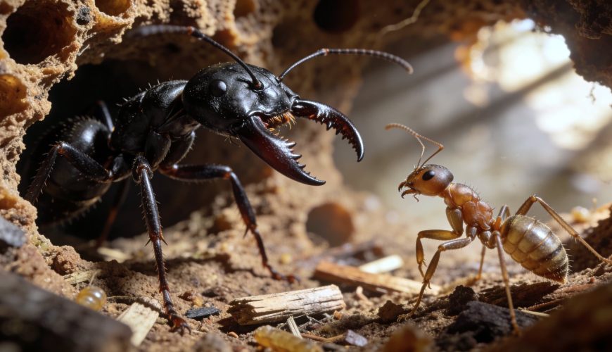 Discover the remarkable Matabele ant in Kenya, an insect famous for battlefield rescues and natural antibiotics during termite raids.